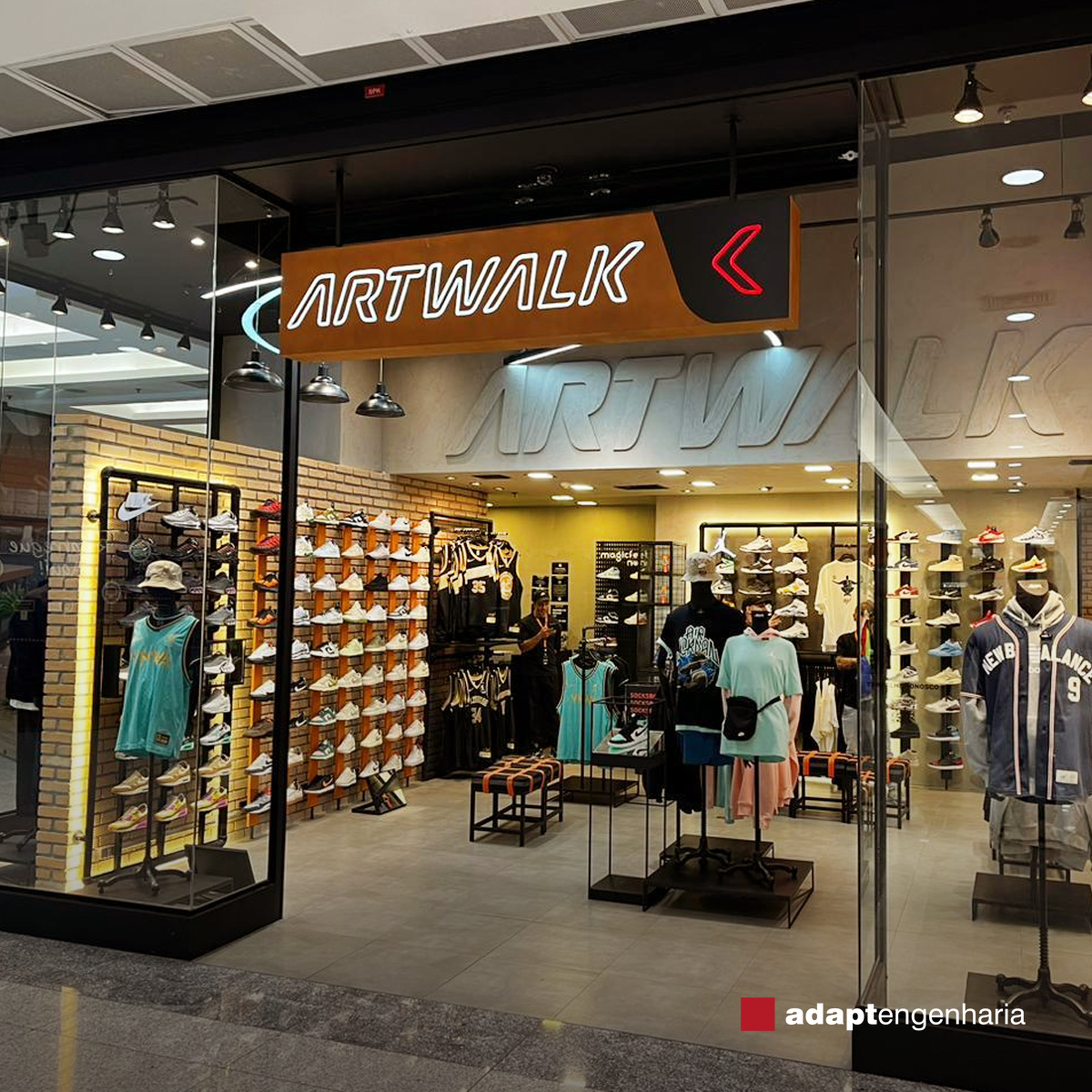 Loja Artwalk no Shopping Villa Lobos construída pela Adapt Engenharia